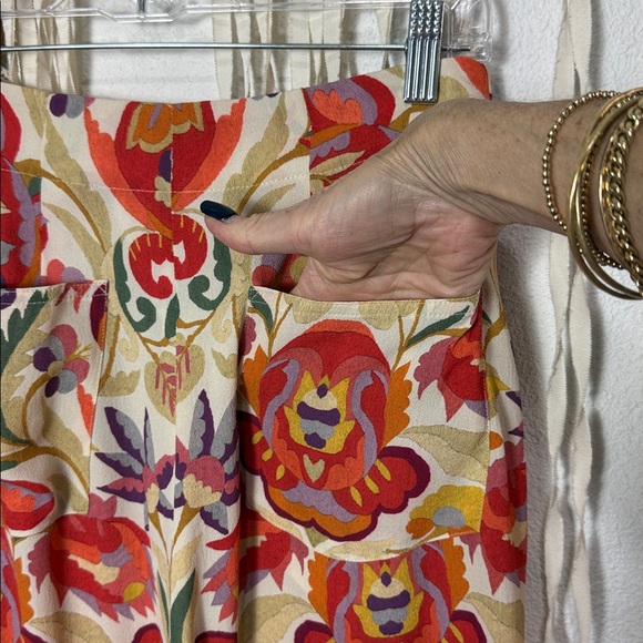 Etro Women’s Colorful Wide Leg Cropped Pants Size 40/XS - Picture 5 of 11